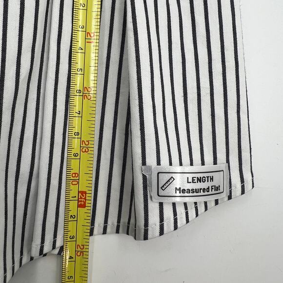 Anthropologie Exquise Maven Button-Front Pleated Shirt Dress Stripe - Picture 9 of 10